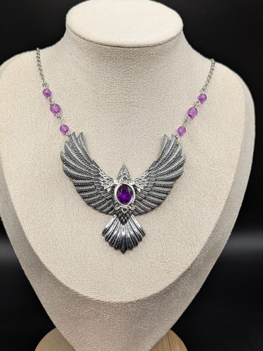 Silver tone eagle pendant - tone,