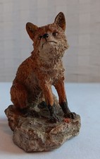Wildlife Fox Seated Countryside Ceramic Figure Ornament
