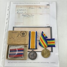 WW1 & WW2 Family Medal Group Private Everett Everest 75862 Medical Corps