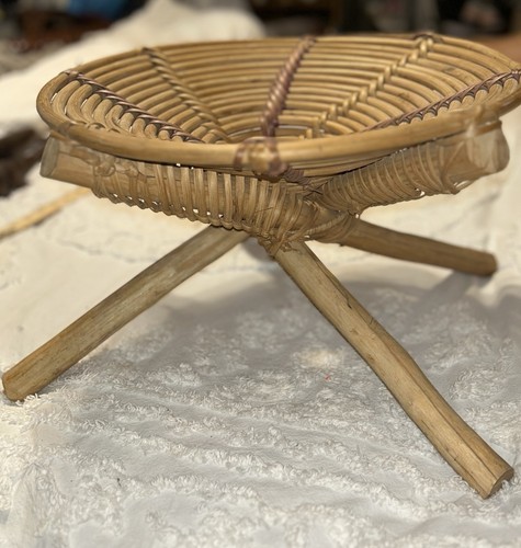 Vtg 1970s african rattan - ,