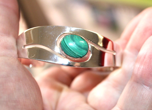 Sterling silver bangle - bangle, wave
