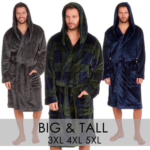 Mens hooded fleece dressing - mens,