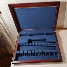 vintage wooden cutlery box empty