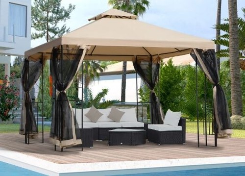 Gazebo 10x10 metal - 10x10, assembly