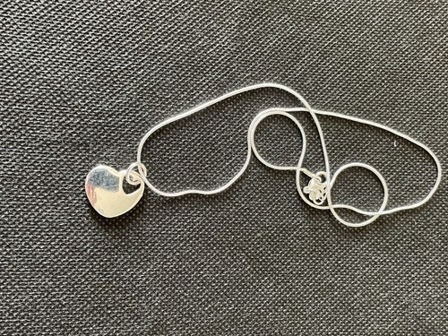 925 sterling silver - silver, heart