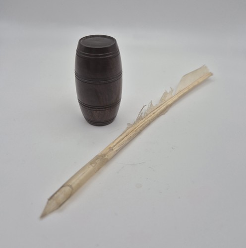 Antique wooden treen travel - treen,