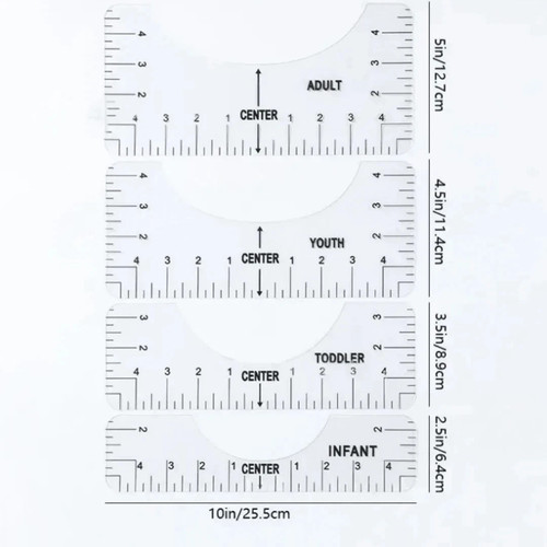 Shirt ruler guide - t,
