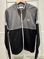 Sergio Tacchini Orion Track Top Charcoal Grey/Black Size Medium Excellent 