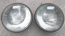 Classic Ford Austin Morris Lucas 700 Pair of 7 Inch Round Head Light Headlight 