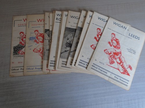 Wigan programmes 1950 s - 14, 1950's