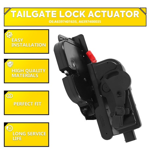 Car rear tailgate - rear, lock