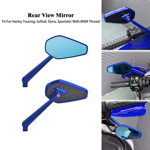 Rear side view mirror blue - side,