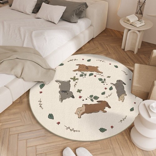 New round circle rugs modern - round,