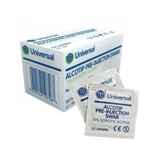 UNiversal Pre Injection Swabs Alcotip  IPA Alcohol Wipes - 70% Isopropyll