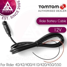 TomTom Rider Battery Power Cable for Rider 40 42 400 410 420 450 550 GPS Sat Nav
