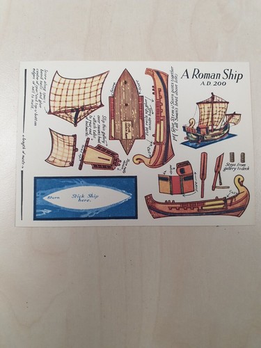Roman ship model for self - roman,
