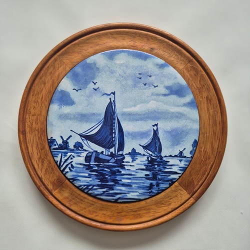 Vintage delft style framed - delft,