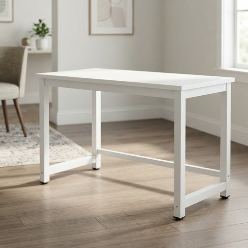 White modern computer desk - modern,
