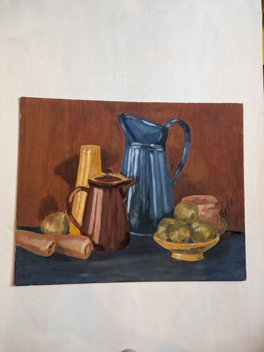 Jugs the table still life - on,