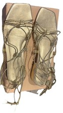 Gold Next Signature Strappy Sandal Size 6.5 worn once
