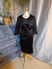 Coast elegant  Black satin Dress & Jacket UK16 – Wedding/ Party/ Evening/ Formal