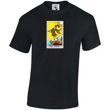 The Fool Tarot Arcana Card Celestial Goth T Shirt Adults Kids & Teen Sizes