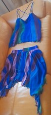 Zara chiffon mini scarf  two piece  co od skirt and top medium size top sz 10