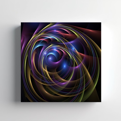 Abstract colourful swirl - colourful,