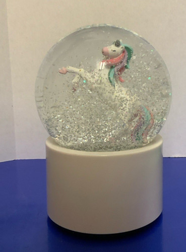Unicorn snow globe - globe, box