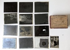 12 Vintage Glass Plate