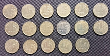 17 CIRCULATED RUSSIAN 1 RUBLE