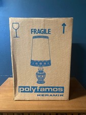 UNUSED West German Fat Lava Lamp In ORIGINAL BOX Vintage Mid Century