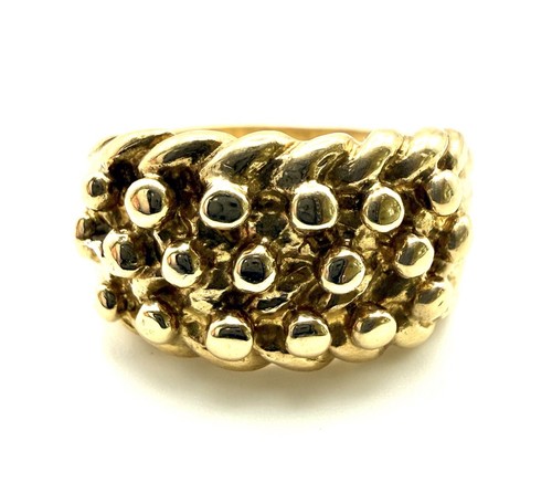 9ct gold keeper ring - 9ct,