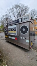 Stainless Steel Food Catering Trailer 5.2mx2.5m + Fridge Van