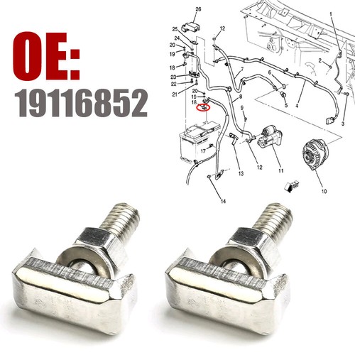 Bolt battery nut clamp - nut,