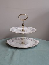 vintage original Colclough Wentworth 2 Tier Cake Stand VGC