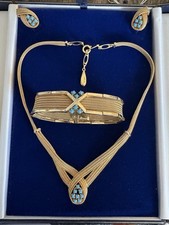 Vintage Christian Dior by Henkel & Grosse 1959 earrings necklace bracelet gold