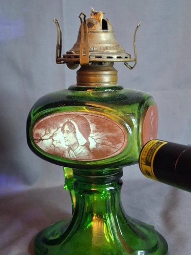 Antique emerald green glass - antique,