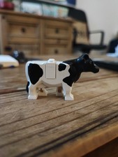 LEGO White Cow with Black