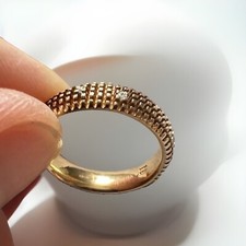 DAMIANI Metropolitan 18K Rose Gold Diamond Ring Size M