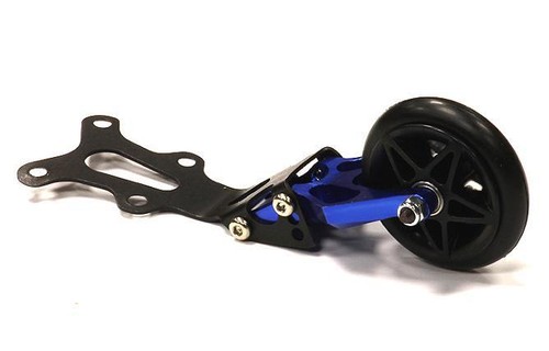 Blue billet machined wheelie - blue,
