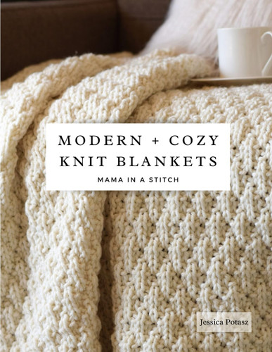 Modern cozy knit - modern, blankets