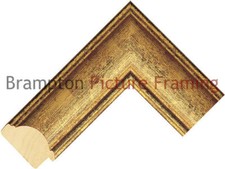 55mm Wide Gold Dome Wood