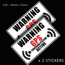 2 X WARNING GPS TRACKING