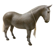 North Light Horse RESIN FIGURINE P1182 DARK GRAY COB 1986-1990 6.5" H X 7" L