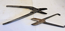 VINTAGE  post WW11  METAL  SNIPS J.W.WARD 69 GILBOW 11" & 8"FEDCO STRAIGHT SNIPS