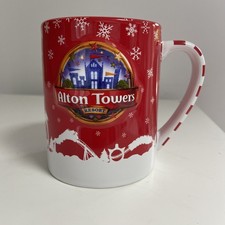 Alton Towers 3D Mug  - Red Snowflake Resort Winter Christmas Theme Park Souvenir