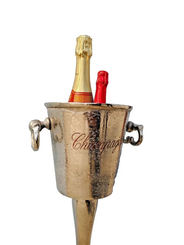 Silver champagne bucket - silver,