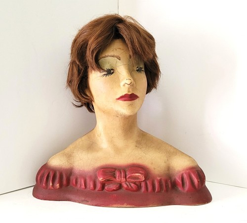 Antique mannequin head - antique,