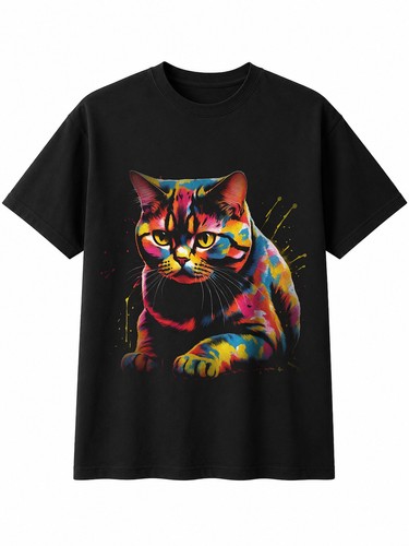 British shorthair splash cat - british,